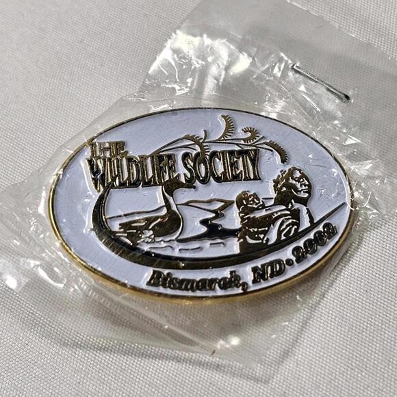 Other - Vintage 2002 The Wildlife Society Event Hat Lapel Pin Bismark ND Conservation